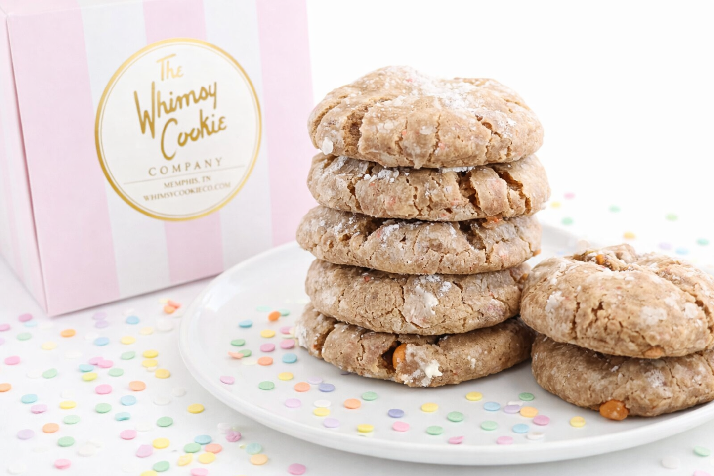 Carrot Cake Gooey Butter Cookies