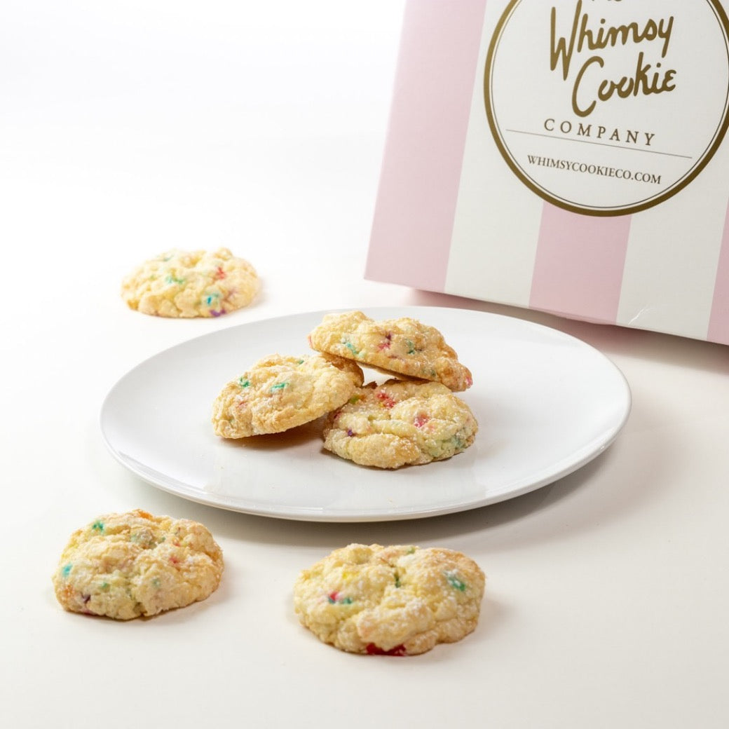 Birthday Cake Gooey Butter Cookies