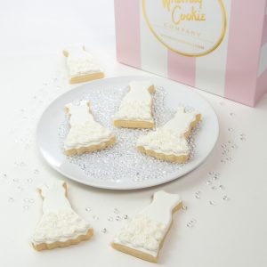 Add a set of Wedding Dress themed cookies to your order