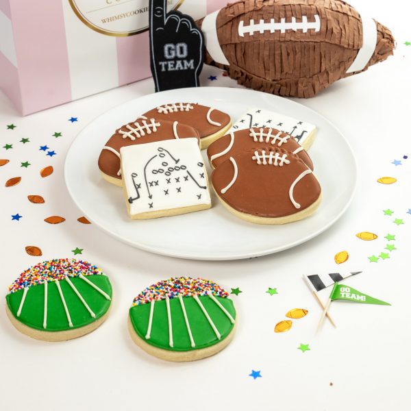 Add a set of Football Plays themed cookies to your order