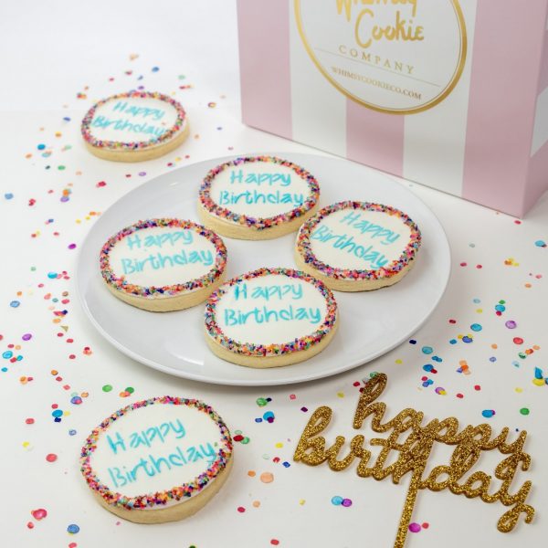 Add a set of Happy Birthday cookies to your order
