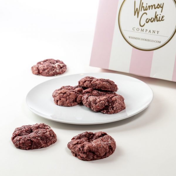 Add a batch of Red Velvet Chocolate Chip Gooey Butter cookies to your order
