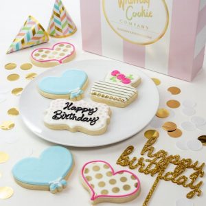 Add a set of For the Birthday Girl themed cookies to your order