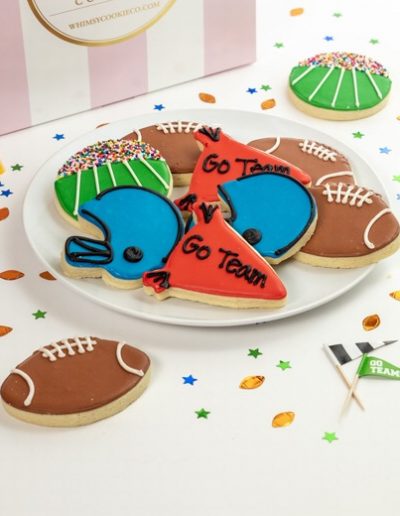 Add a set of Go Team! themed cookies to your order