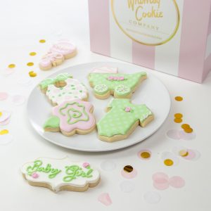 Add a set of Floral Baby Girl themed cookies to your order