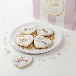 Add a set of Marbled Heart themed cookies to your order