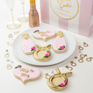 Add a set of Miss to Mrs themed cookies to your order
