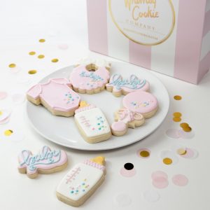 Add a set of Sweet Baby Girl themed cookies to your order