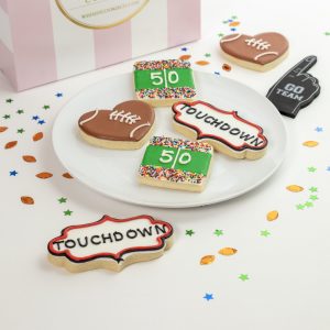 Add a set of Touchdown themed cookies to your order