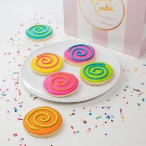 Add a set of our Signature Whimsy Swirl cookies to your order