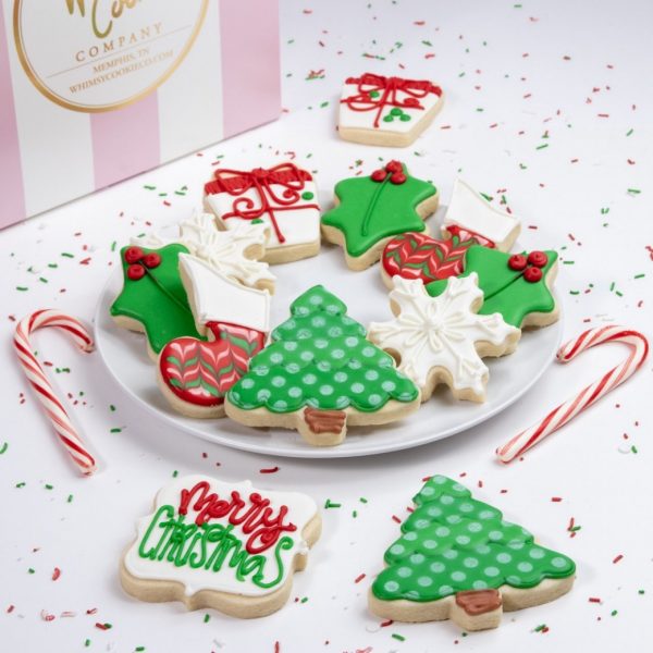 Add this festive Merry Christmas Set of cookies to your order